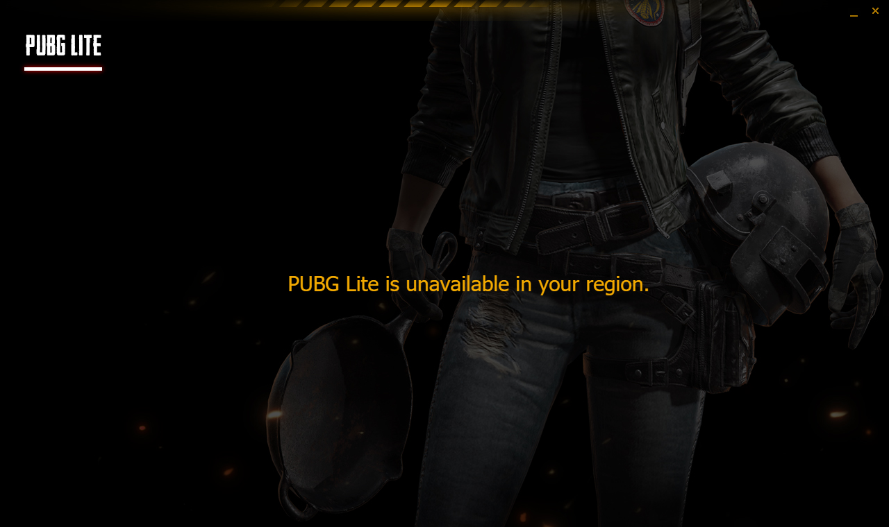 pubg lite is unavailable in your region